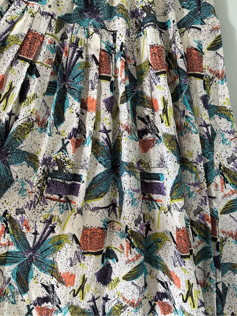80’s-90’s Vintage Skirt Sz. Medium-Large (Stretchy Waist & Pockets!). - Picture 8 of 10